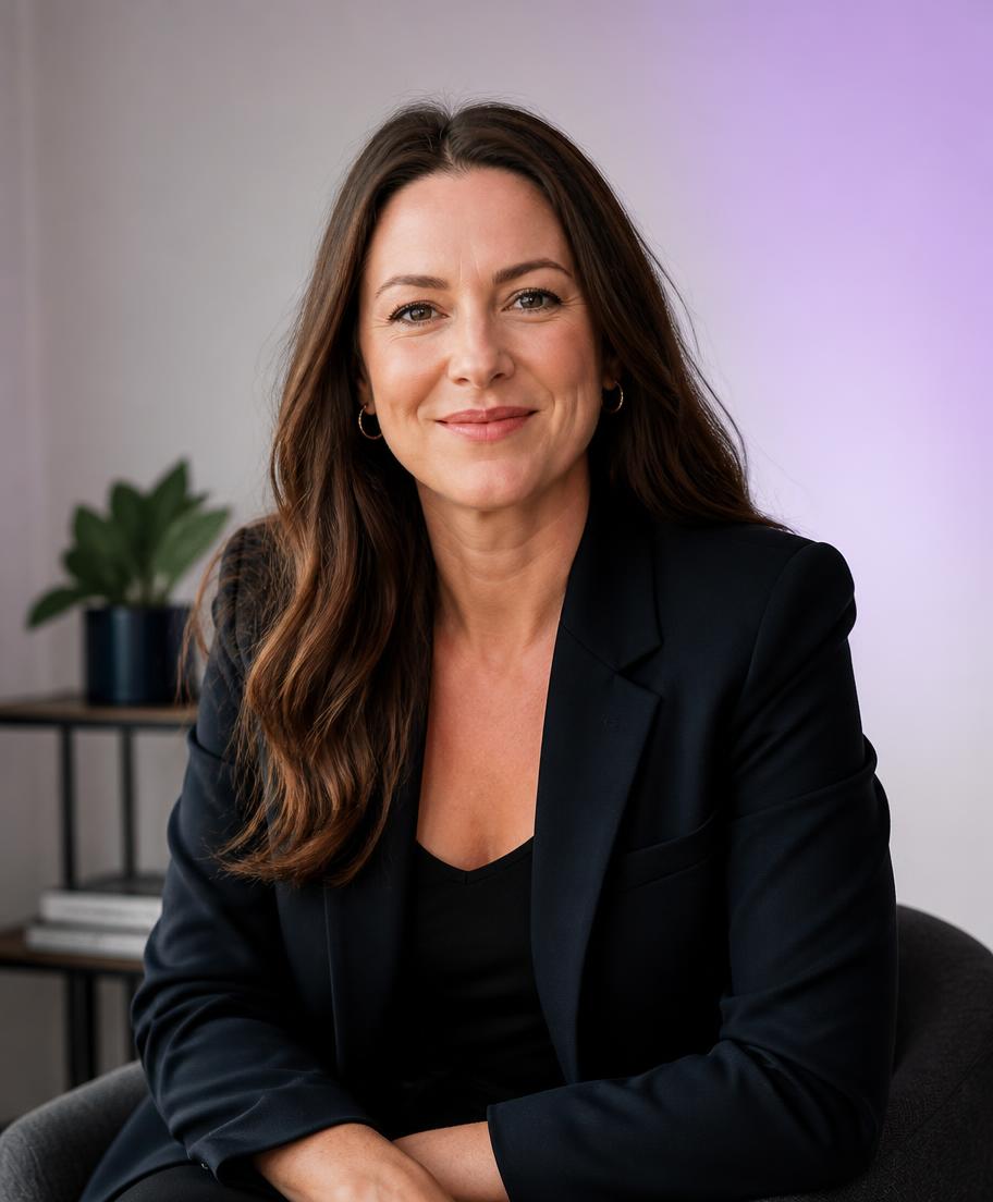 Gemma Walton, marketing consultant, in her studio
